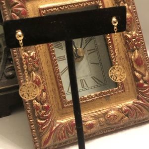 14kt yellow gold dangle earrings